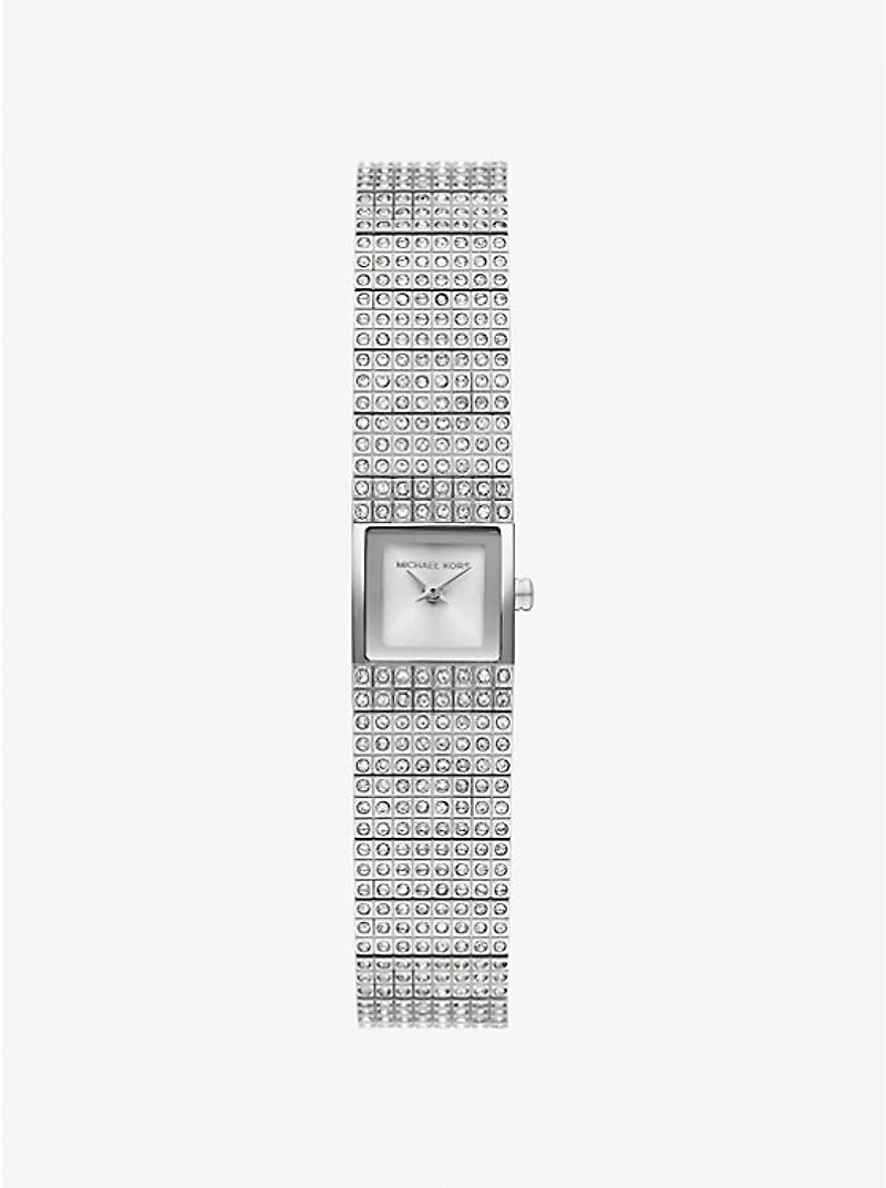 Mini Darrington Pavé Silver-Tone Watch