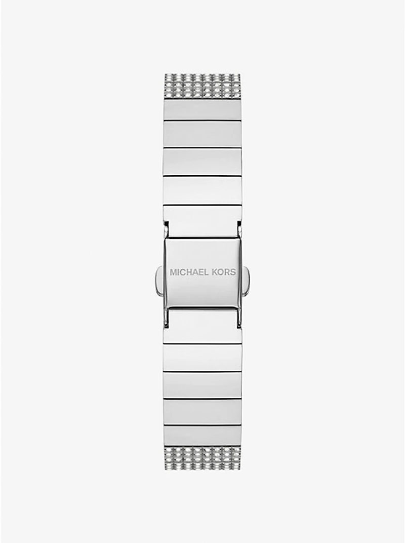 Mini Darrington Pavé Silver-Tone Watch