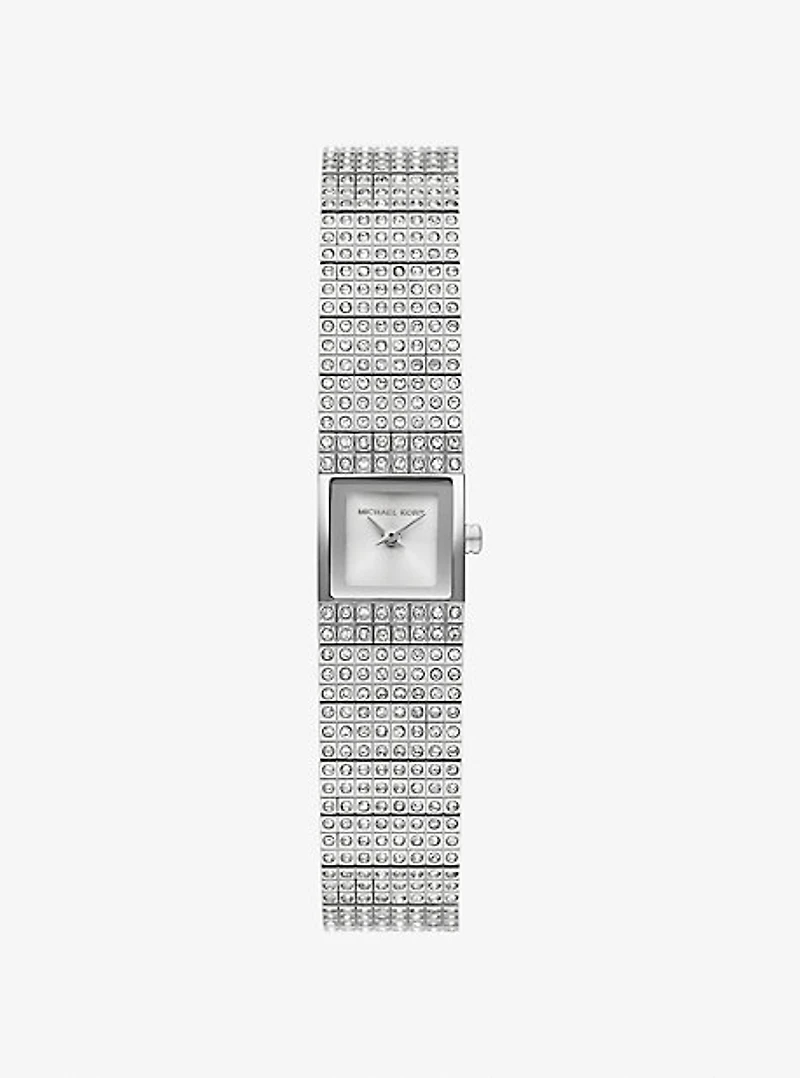 Mini Darrington Pavé Silver-Tone Watch