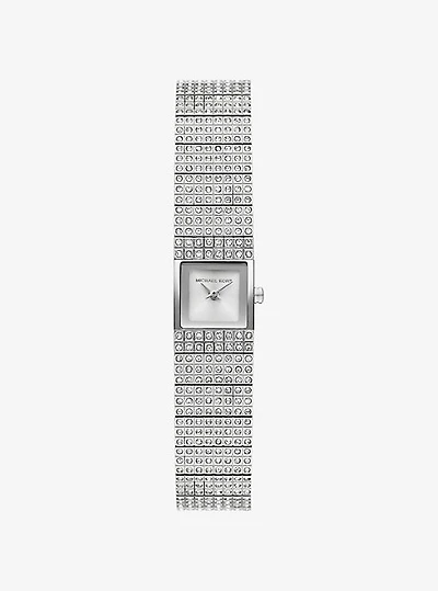 Mini Darrington Pavé Silver-Tone Watch