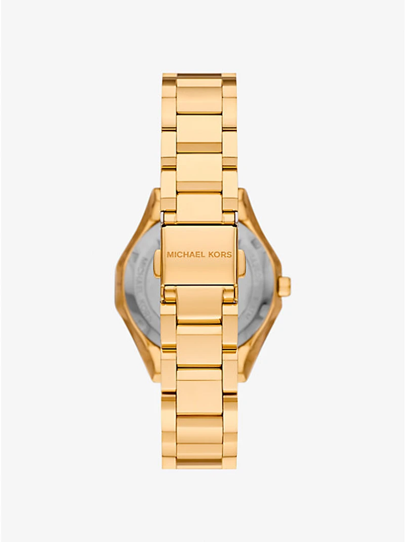 Mini Raquel Pavé Gold-Tone Watch