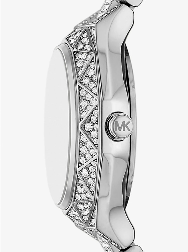 Mini Raquel Pavé Silver-Tone Watch