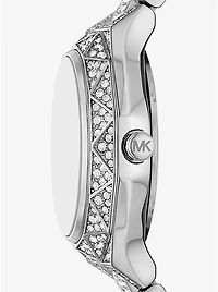 Mini Raquel Pavé Silver-Tone Watch