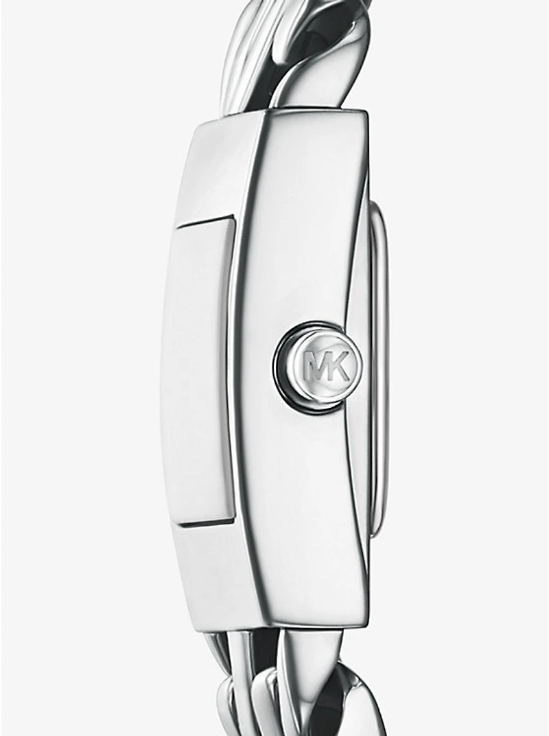 Mini Darrington Silver-Tone Chain-Link Watch