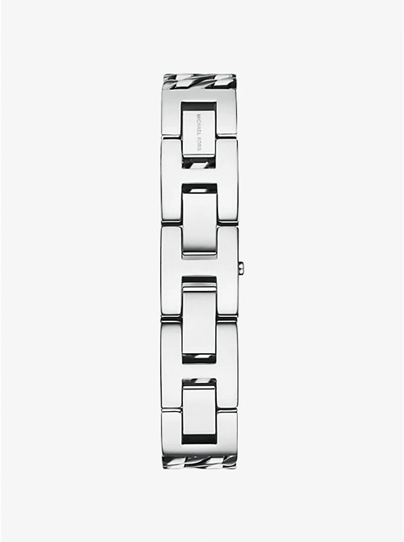 Mini Darrington Silver-Tone Chain-Link Watch