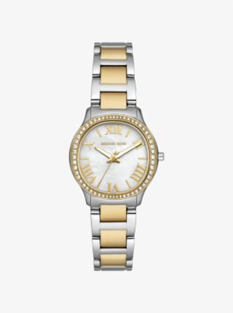 Mini Sage Pavé Two-Tone Watch