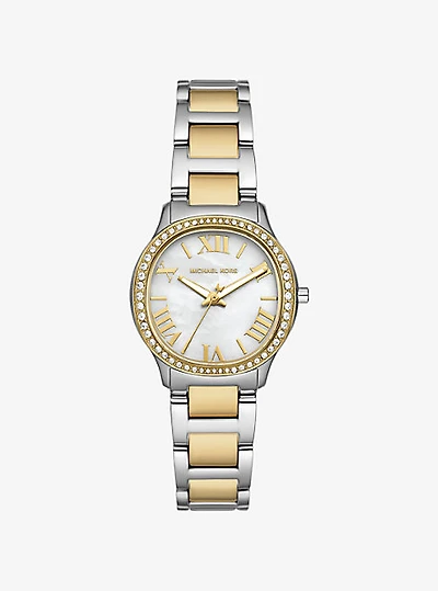 Mini Sage Pavé Two-Tone Watch