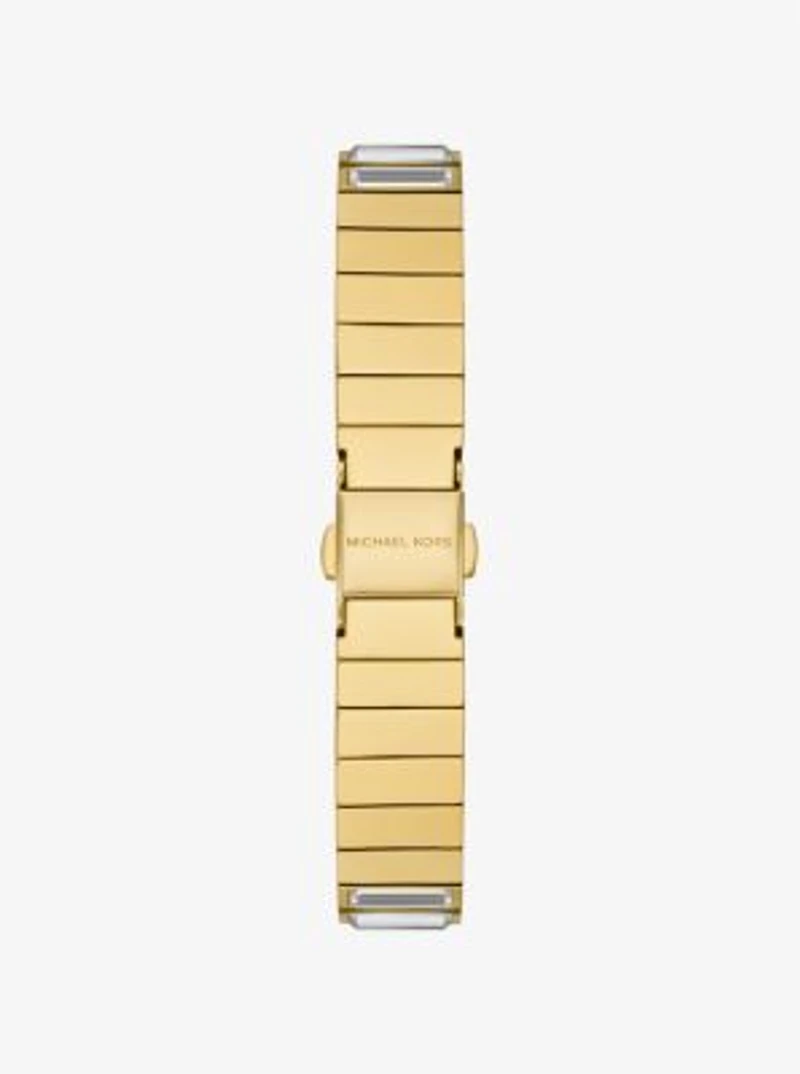 Limited-Edition Mini Darrington Pavé Bezel Gold-Tone Watch