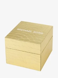 Limited-Edition Mini Darrington Pavé Bezel Gold-Tone Watch