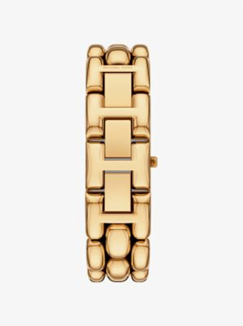 Mini Hally Pavé Gold-Tone Watch