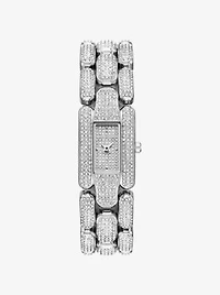 Mini Hally Pavé Silver-Tone Watch