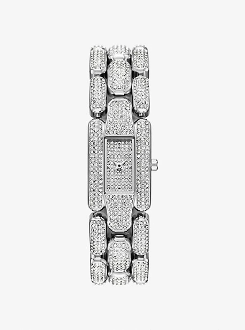Mini Hally Pavé Silver-Tone Watch