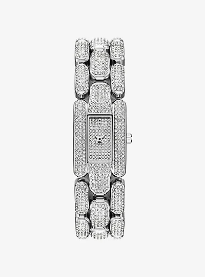 Mini Hally Pavé Silver-Tone Watch