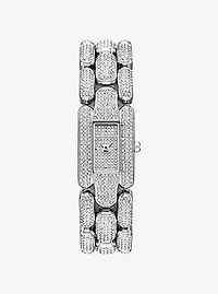 Mini Hally Pavé Silver-Tone Watch
