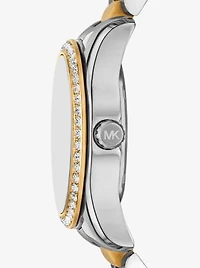Mini Lexington Pavé Two-Tone Watch