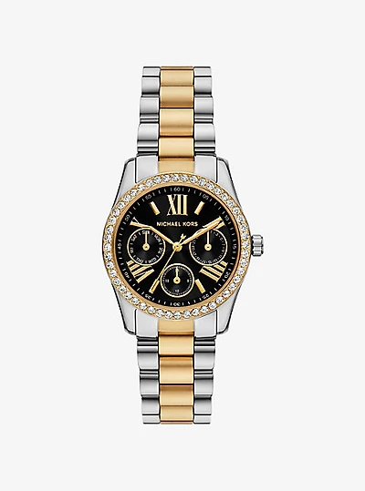 Mini Lexington Pavé Two-Tone Watch