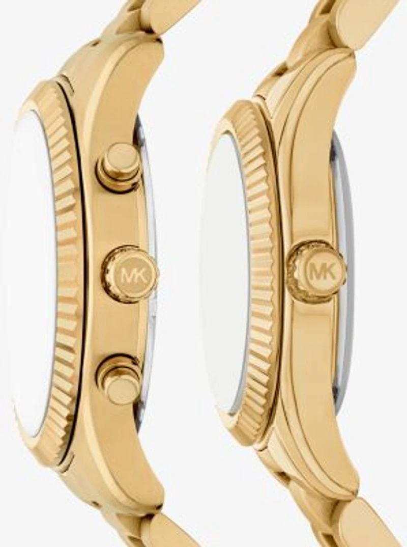 Lexington His and Hers Gold-Tone Watch Set