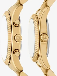 Lexington His and Hers Gold-Tone Watch Set