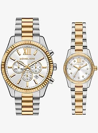 Lexington His and Hers Two-Tone Watch Set