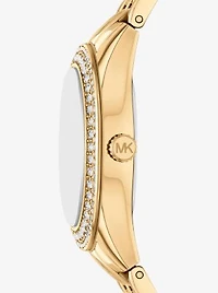 Mini Harlowe Pavé Gold-Tone Watch and Jewelry Set