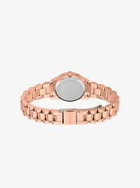 Petite Lexington Pavé Rose Gold-Tone Watch and Heart Bracelet Gift Set
