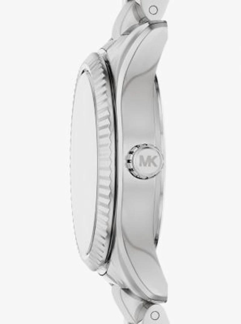 Petite Lexington Pavé Silver-Tone Watch