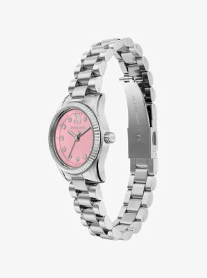Petite Lexington Pavé Silver-Tone Watch