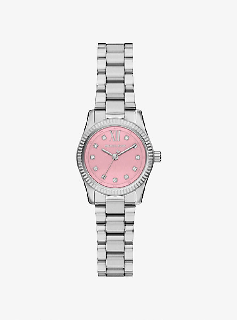 Petite Lexington Pavé Silver-Tone Watch