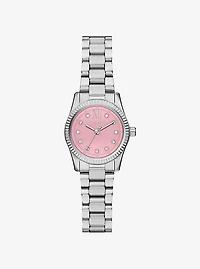 Petite Lexington Pavé Silver-Tone Watch