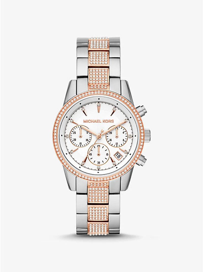 Bryant Pavé Two-Tone Watch