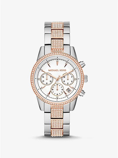 Bryant Pavé Two-Tone Watch