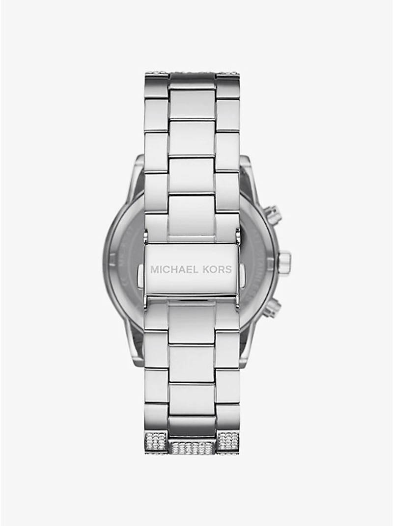 Bryant Pavé Silver-Tone Watch