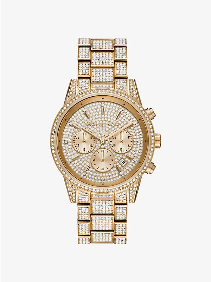 Bryant Pavé Gold-Tone Watch