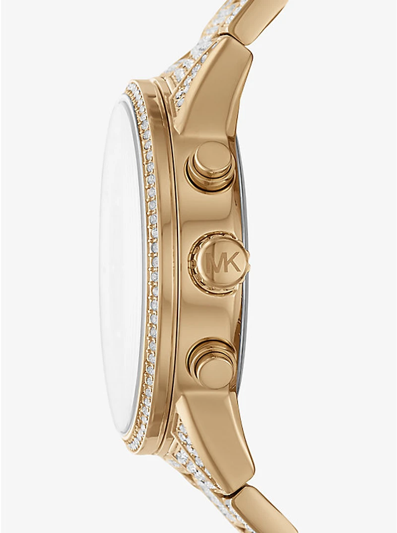 Bryant Pavé Gold-Tone Watch