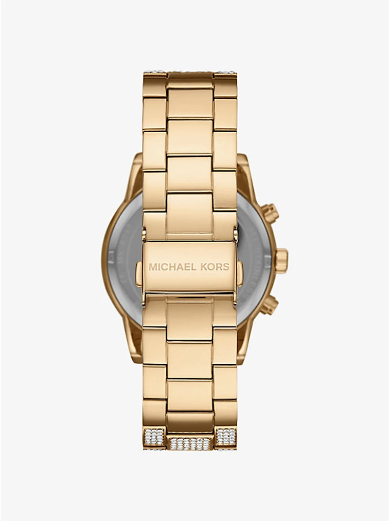 Bryant Pavé Gold-Tone Watch