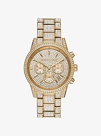 Bryant Pavé Gold-Tone Watch