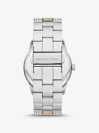 Oversized Brynn Pavé Two-Tone Watch
