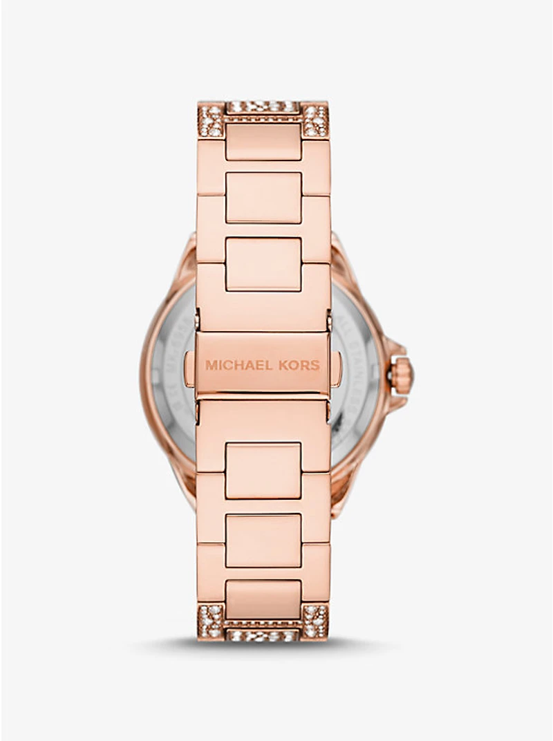 Oversized Camille Pavé Rose Gold-Tone Watch