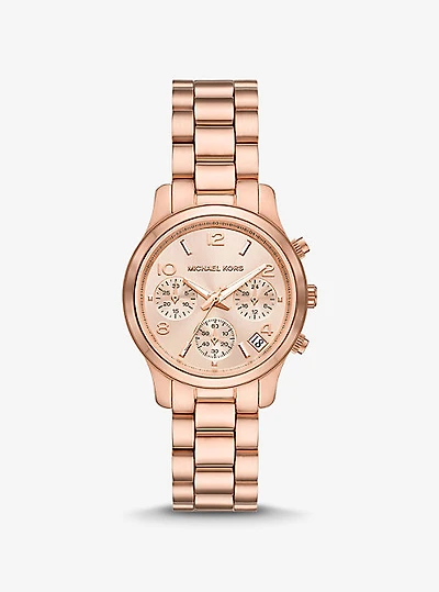 Mini Runway Rose Gold-Tone Watch