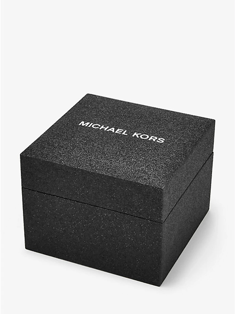 Limited-Edition Oversized Sage Pavé Black-Tone Watch