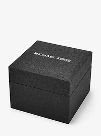 Limited-Edition Oversized Sage Pavé Black-Tone Watch