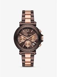 Oversized Maren Two-Tone Watch
