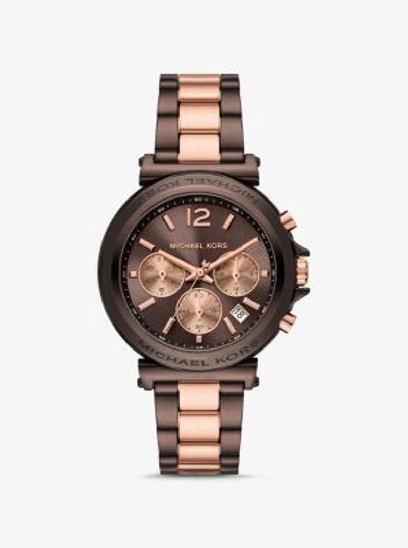 Oversized Maren Two-Tone Watch