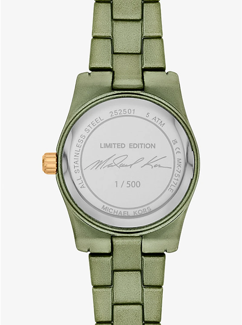 Limited-Edition Petite Lexington Green-Tone Watch