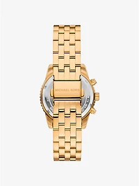 Mini Bryant Pavé Gold-Tone Watch