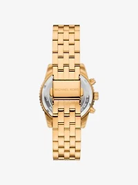 Mini Bryant Pavé Gold-Tone Watch