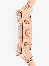 Mini Bryant Pavé Rose Gold-Tone Watch