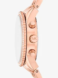 Mini Bryant Pavé Rose Gold-Tone Watch