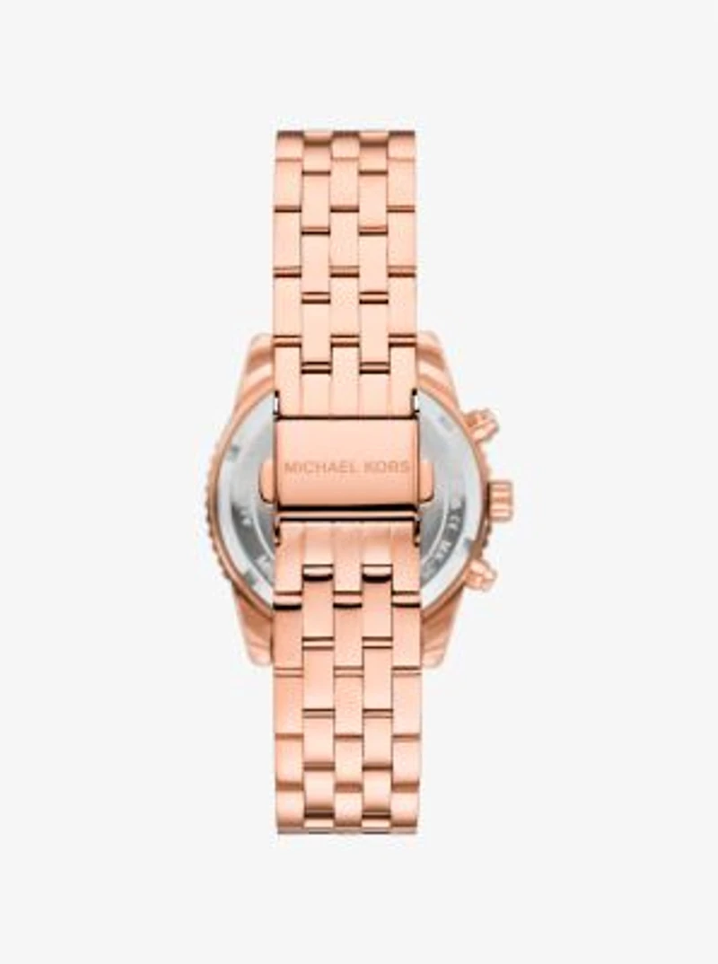 Mini Bryant Pavé Rose Gold-Tone Watch