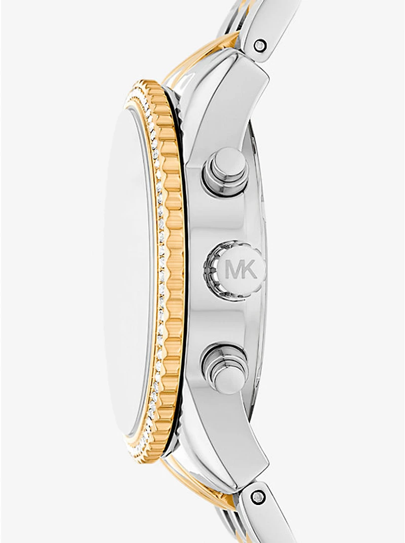 Mini Bryant Pavé Two-Tone Watch